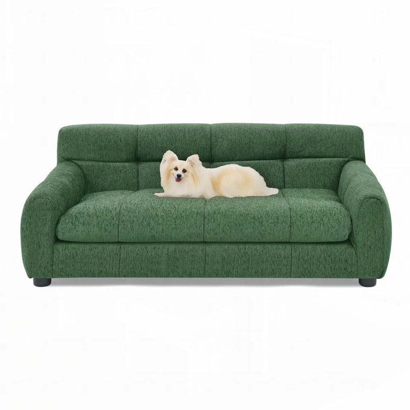 Lit rectangulaire pour chien, canapé-lit pour chien, Vert