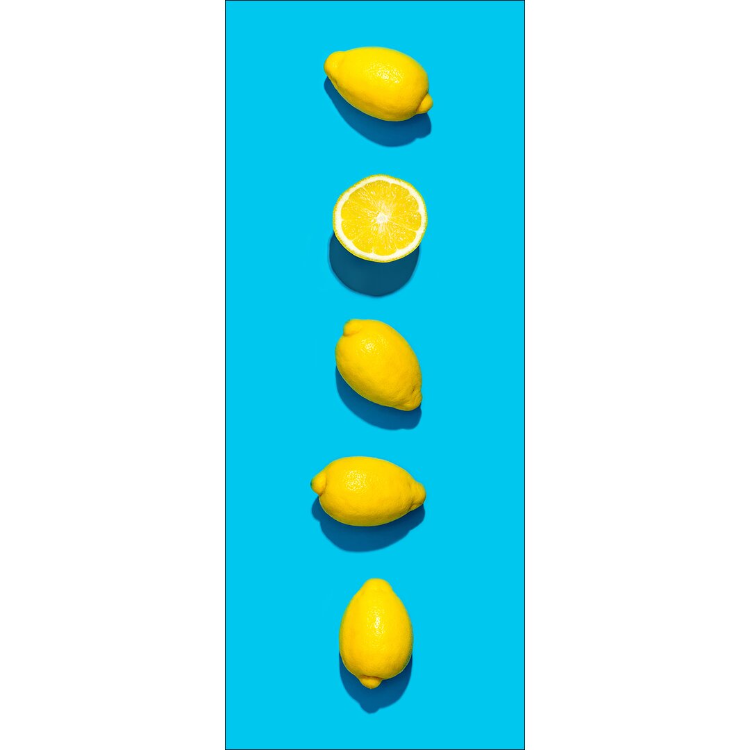 Glasbild Yellow Lemons