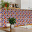 Carreau de mosaïque auto-adhésif en vinyle 6 po x 6 po Azulejos