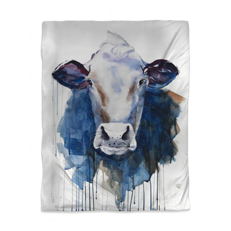 Sateen Duvet Cover, Blue