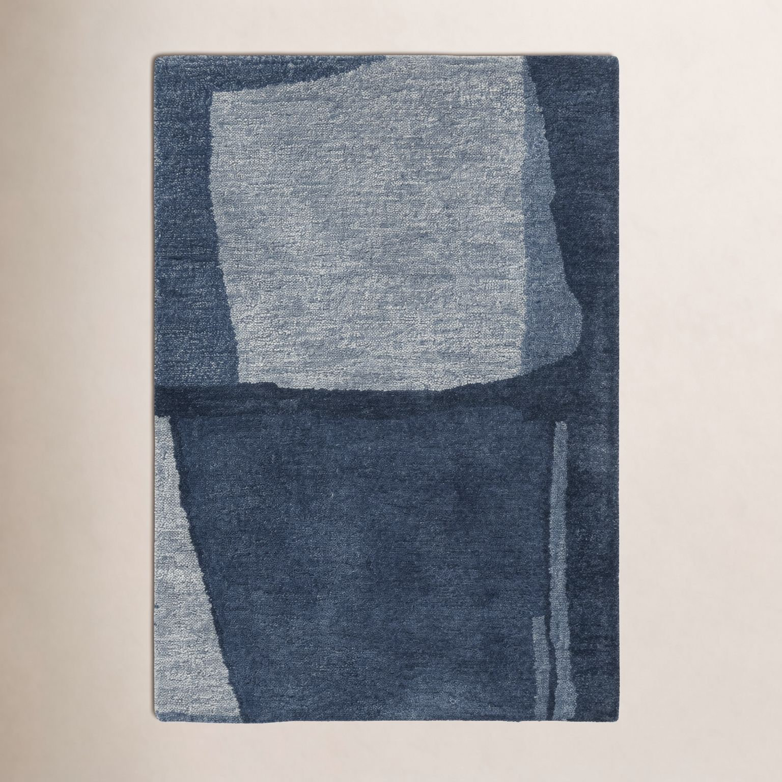 Hand-Tufted Abstract Wool Rug, Rectangle 2' x 3'