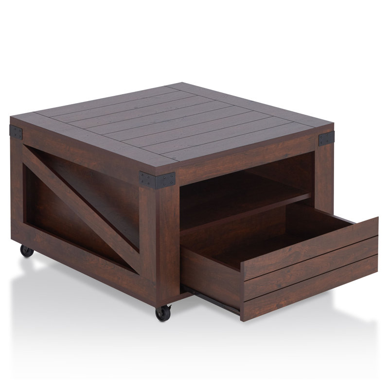 Kenzie Single Coffee Table, Vintage Walnut