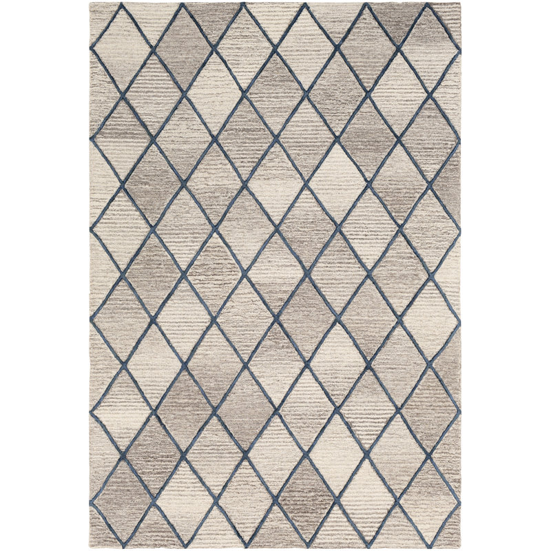 Lynden Hand Tufted Geometric Indoor Rug, Rectangle 9' x 12'