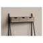 Bureau d'ordinateur taupe avec tiroirs de rangement et structure en métal, poste de travail de bureau personnel
