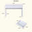 Modern minimalist two drawer dressing table