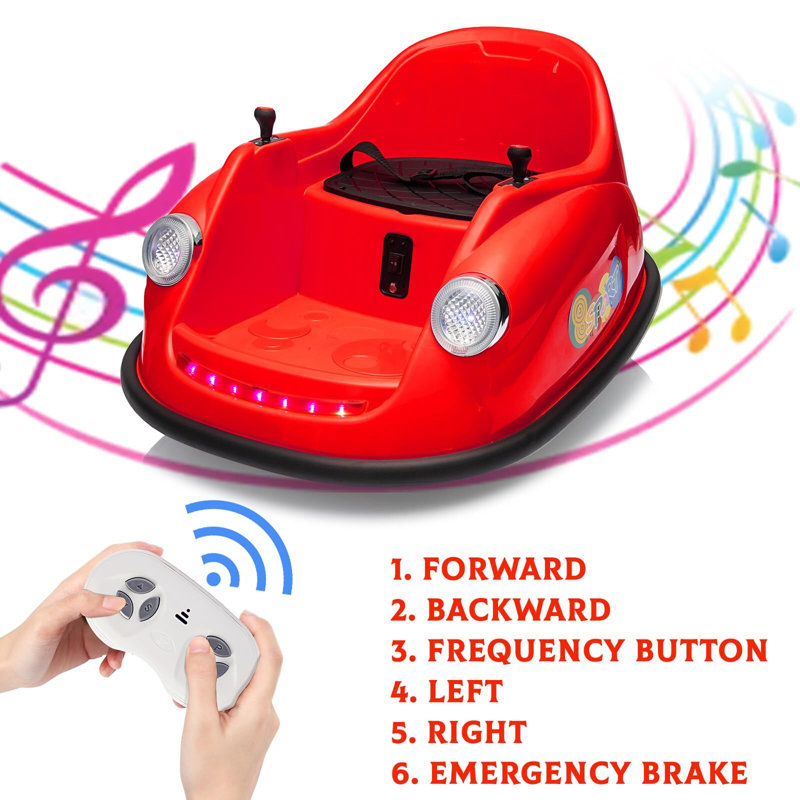 Voiture électrique autoportante pour enfants et tout-petits Ride On, Rouge