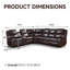 Chaise en similicuir avec console