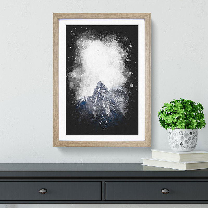 Bucegi Mountains in Romania - Framed Print, 63cm H x 45cm W x 2cm D, Oak Framed