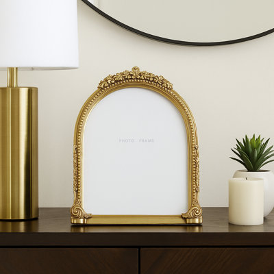 Mavin Ornate Arch Photo Frame, Gold