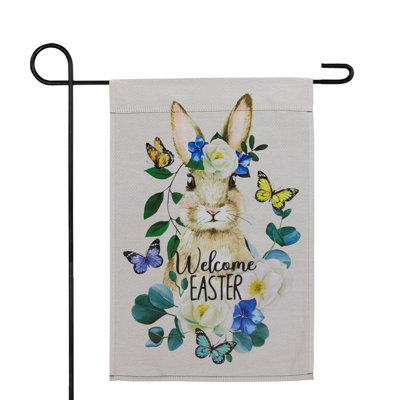 Drapeau de Pâques en polyester double face H 18 po x l 12,5 po