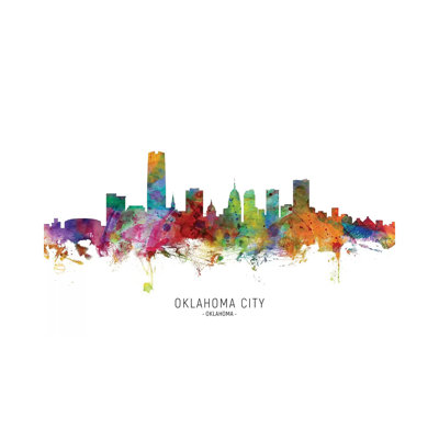 " Oklahoma City Skyline " by Michael Tompsett Painting Print