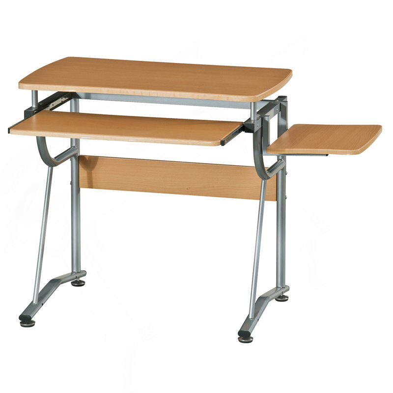 Bureau d'ordinateur avec tablette latérale et clavier Techni Mobile