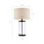Lampe de table en verre