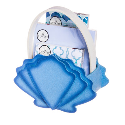 Ensemble 3 pièces de serviettes de papier cadeau de coussins en feutre
