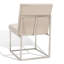Chaise d'appoint rembourrée en acier inoxydable Athens-1213203037-1208584444