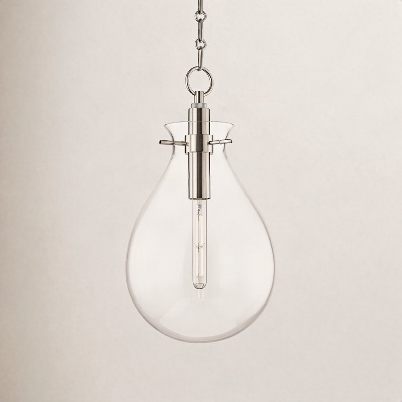 Ivy Pendant by Becki Owens, Polished Nickel, 22.75" H x 12.5" W x 12.5" D