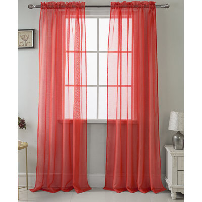 Landose Sheer Curtain Single Panel
