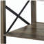 Table basse rustique en chêne avec tablette inférieure