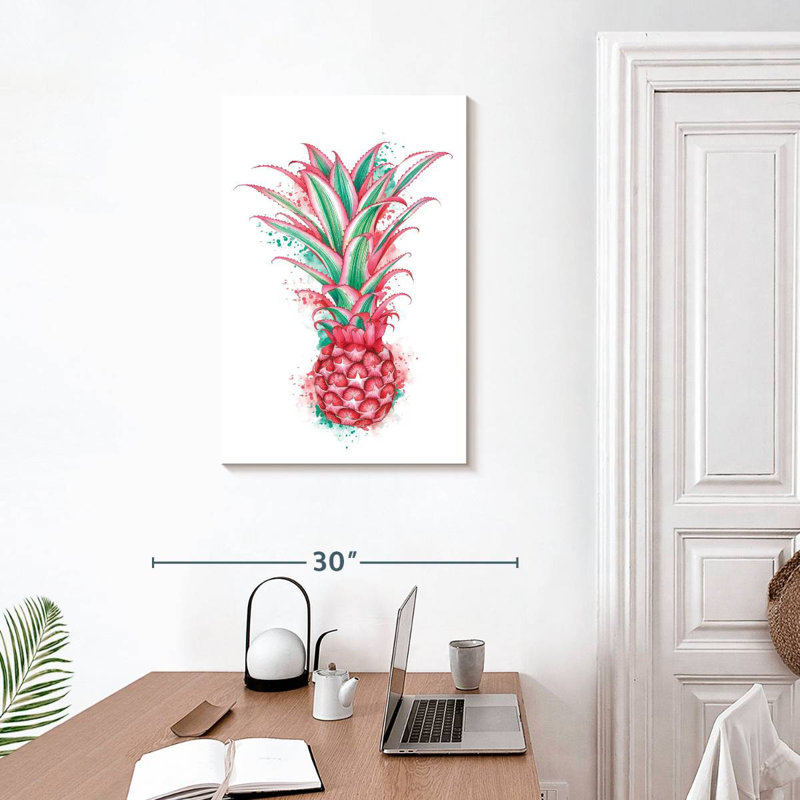 Ananas rose, H 30 po x l 20 po