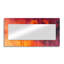 Coucher de soleil sur fond de peinture florale abstraite - art mural miroir traditionnel - imprimé sur métal-1550200308