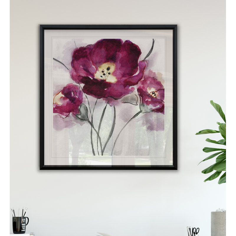 « my magenta ii », impression encadrée, H 26,5 po x l 26,5 po x P 1,5 po