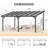 16 Ft. W X 12 Ft. Dmetal Pergola With Canopy