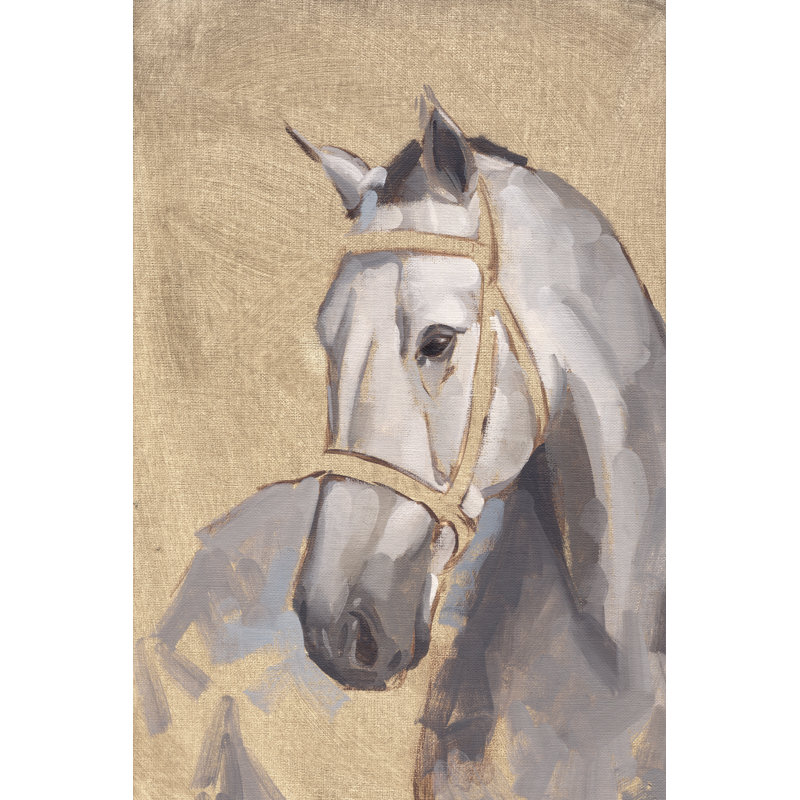 Thoroughbred V - Painting on Canvas, Wrapped Canvas, 30cm H x 20cm W