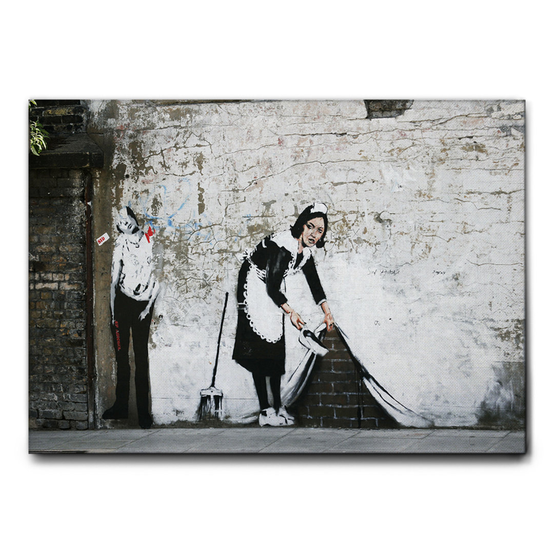 Kunstdruck Cleaning Woman von Banksy