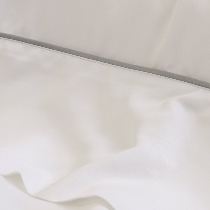 Ensemble de draps Sheena, Grand, Blanc / océan