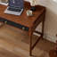 Bureau en bois massif de style français rétro 51,18 po