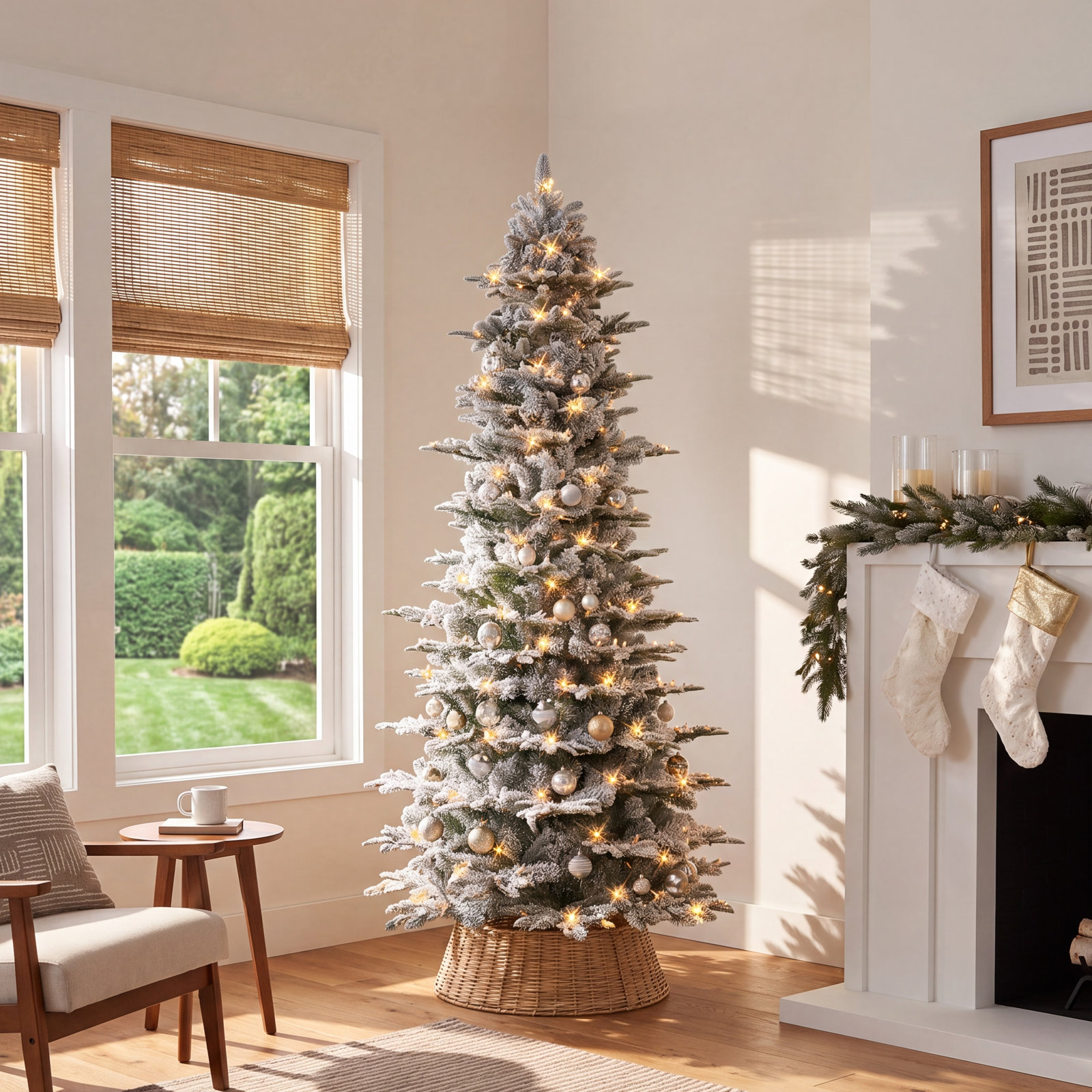 108' Lighted Artificial Fir Christmas Tree