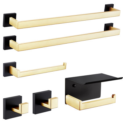Ensemble de quincaillerie de salle de bain 6 pièces