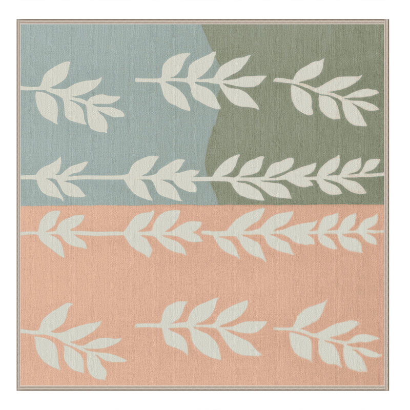 Spring Whisper Rug, Square 5'