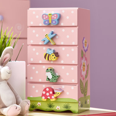Wood Jewellery Box + Drawers