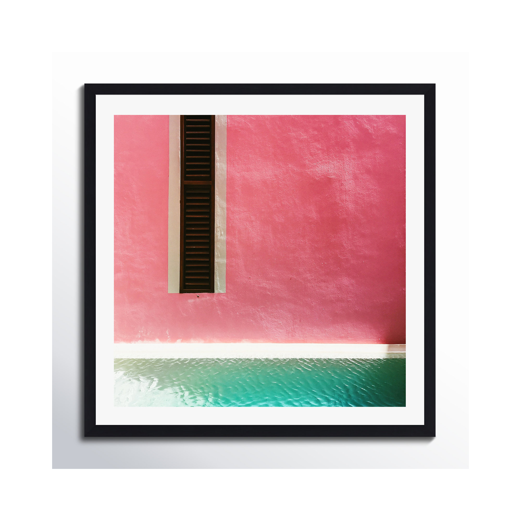 Mexican Pink Rosa Mexicano by Romana Lilic / LA76 Photography, Black Floater Framed, No, 12" H x 12" W x 2" D