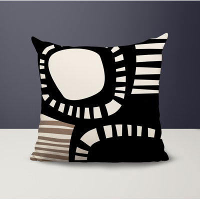 Alika Abstract Reversible Indoor/Outdoor Square Pillow