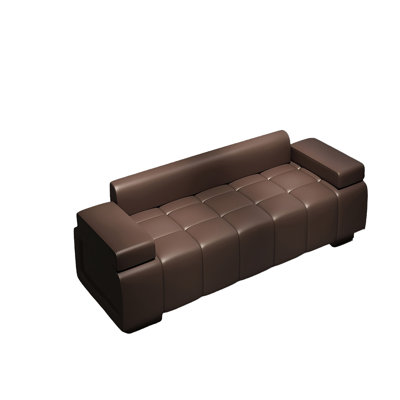 Banc rembourré en cuir Runo