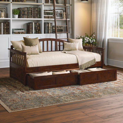 Mission Wood Daybed with Storage Drawers