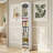 70.9 Inch Tall Narrow Bookcase 8 Tier Cube Display Shelf Storage Organizer