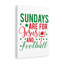 Jesus And Football - Wrapped Canvas Print-2135415378