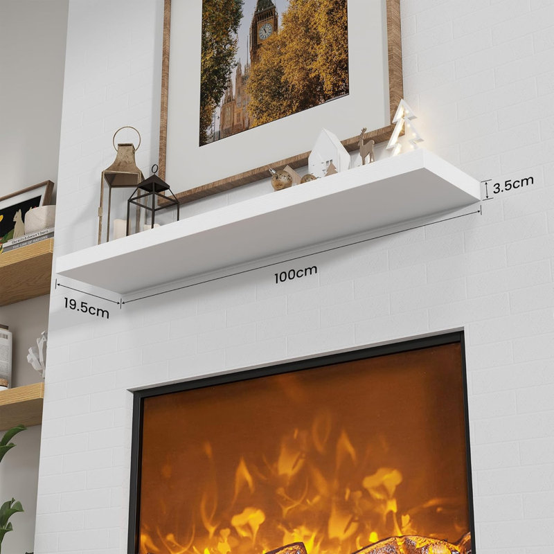 MDF Floating Shelf, White