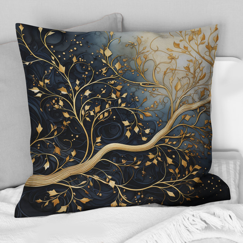 Coussin Golden Tree Tree Luminous Tangle I - Tree