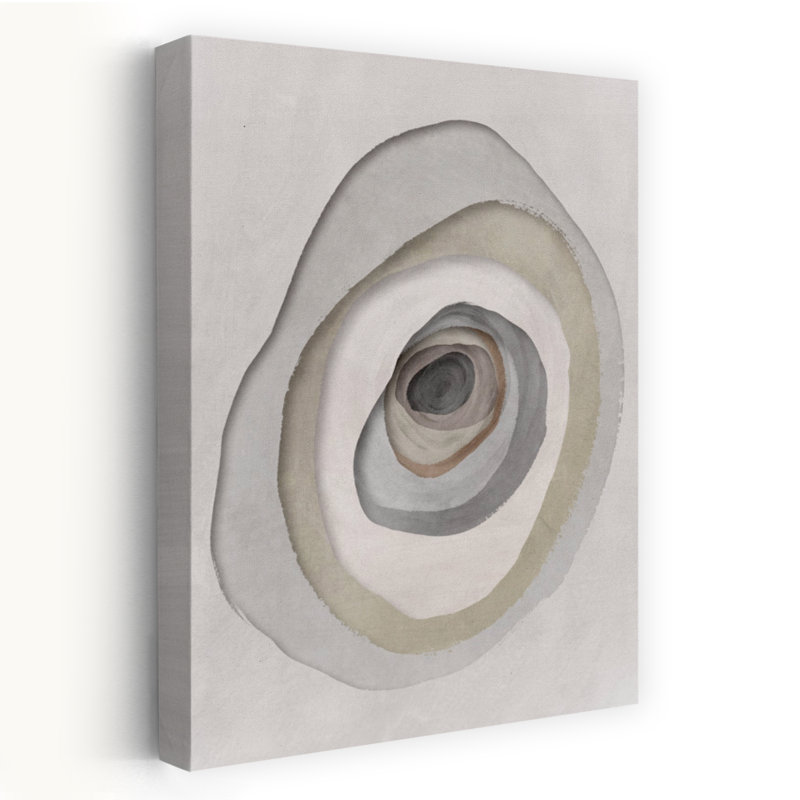 Art contemporain abstrait contemporain, Beige, H 48 po x l 32 po