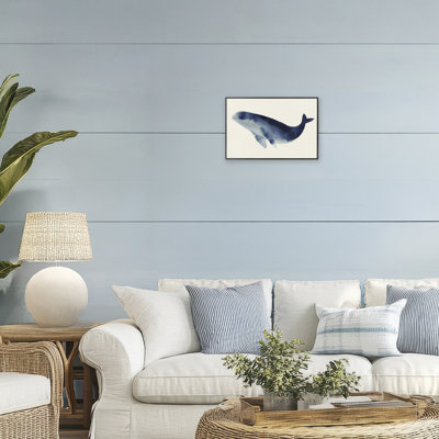 Baleine géante encadrée, giclée par Lily K.