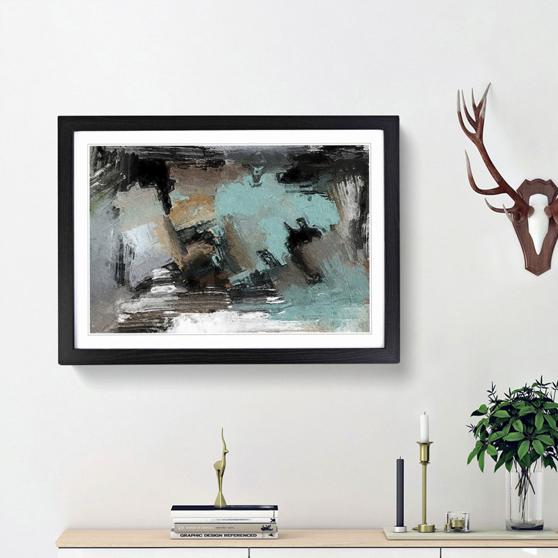 Abstract Vol.280 by S.Johnson - Framed Print, Black Framed, 45cm H x 63cm W x 2cm D