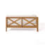 Banc de coin gauche à dossier en X, beige-1886471855