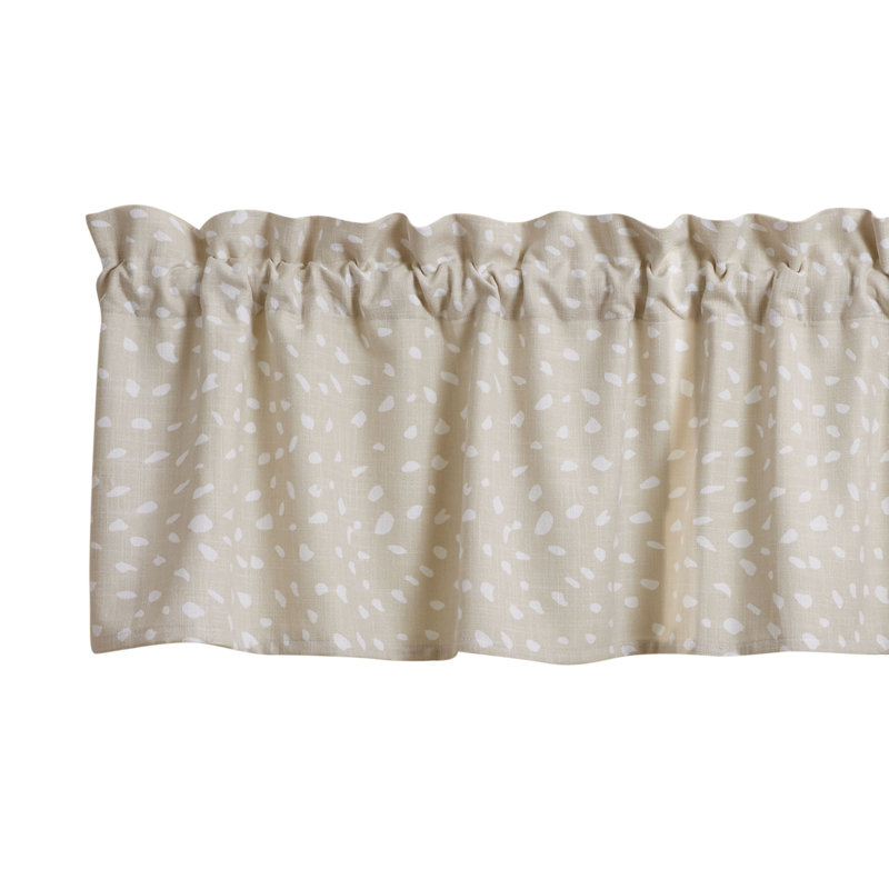 Khadidja Cotton Abstract Tailored Window Valance