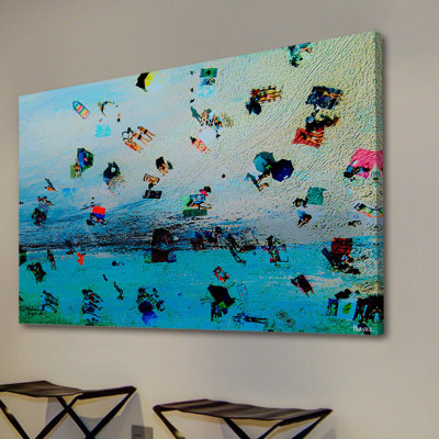 «Beach At Dusk» par Parvez Taj, reproduction d'art sur toile tendue