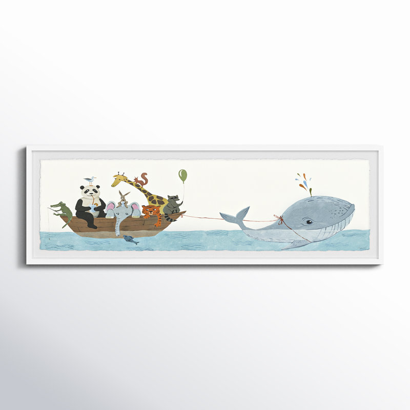 Art encadré Kollman Whale, H 15 po x l 45 po x P 1,5 po