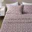100% flanelle de coton 4 pièces de literie à motif floral de taille luxueuse pour matelas de 18 po de hauteur, confort doux, brossé, ajusté, pré-rétréci, comprend 2 taies d'oreiller plates, entretien de la machine surdimensionné